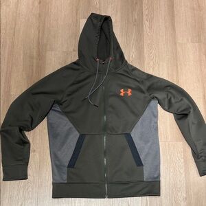 Under Armour Men's Dark Green and Gray Performance Jacket